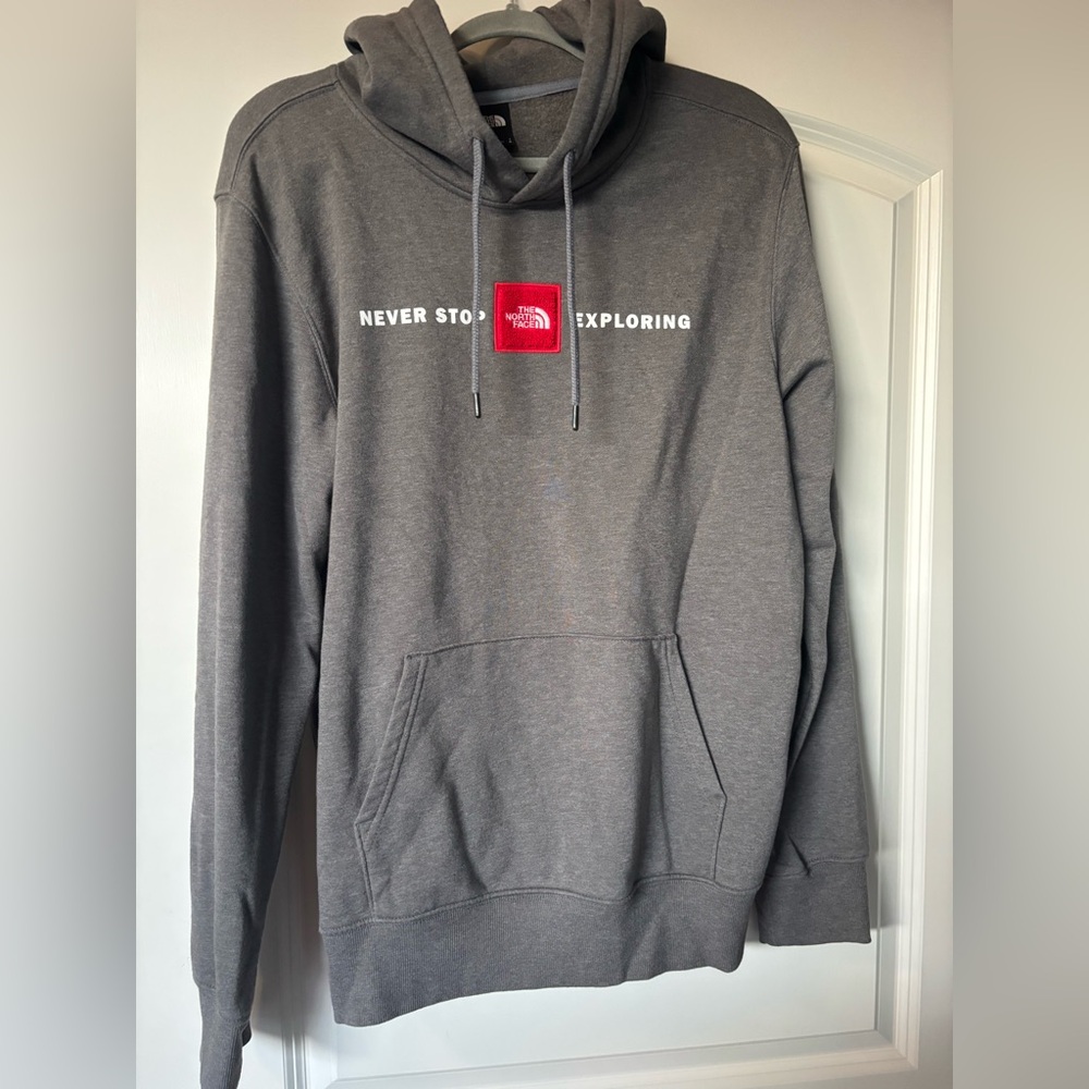 The North Face hoodie.  Mens size L.